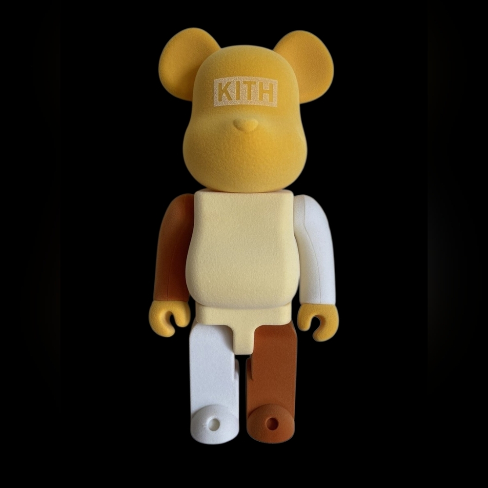 KITH FW22 Flock Style BE@RBRICK 1000% Brand New In Box Authentic